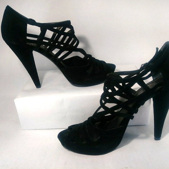 Linea paolo suede heels peep toe - Picture 12 of 16